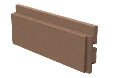 Close-up of a Smartbric brick slip designed for lightweight brick facades
