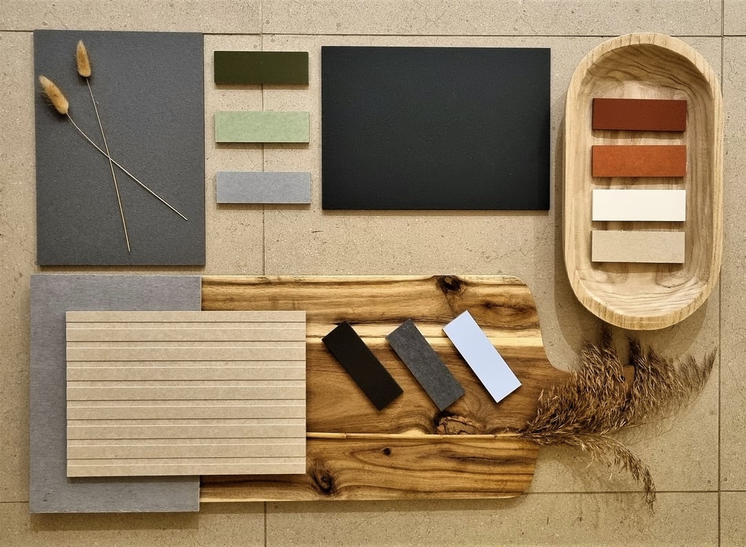 Genesis Mood Board flat lay