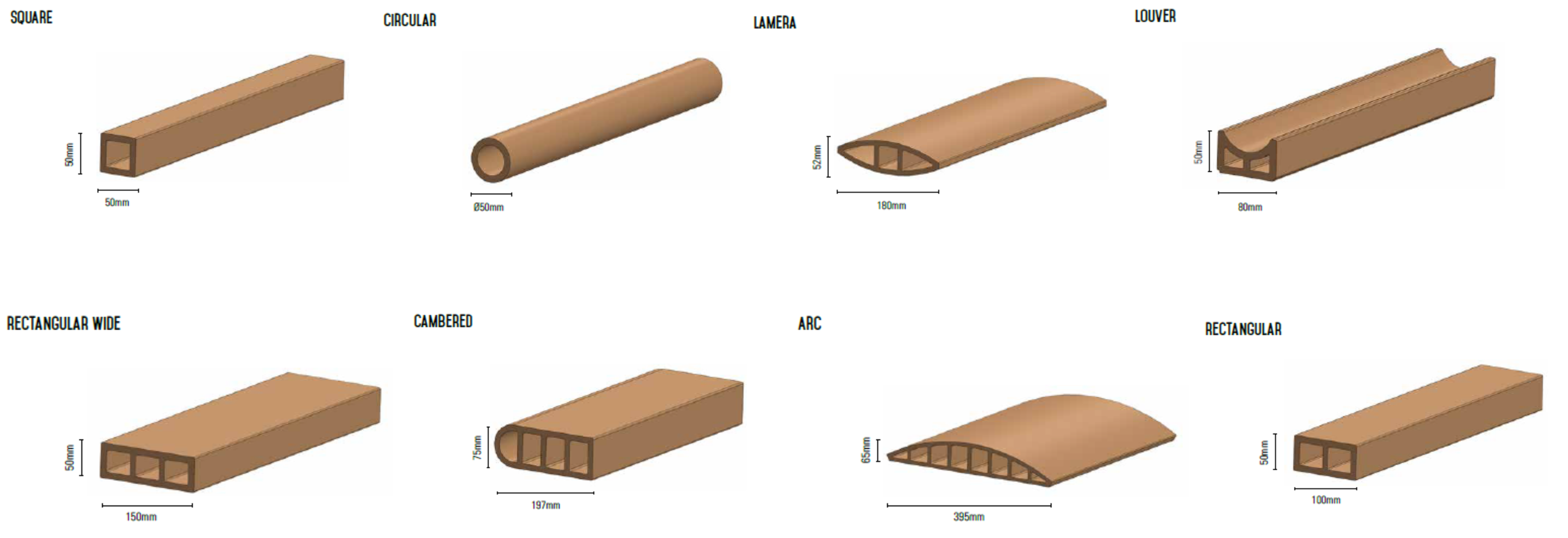 solara terracotta - profiles