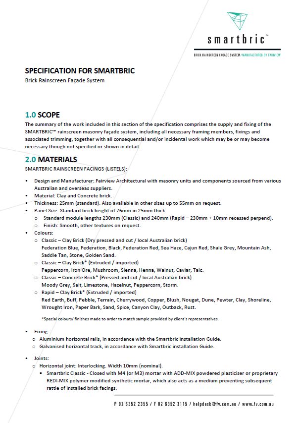 Smartbric-Specification-Template-cover